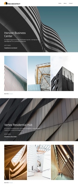 Designa framtiden Webbplatsmallar