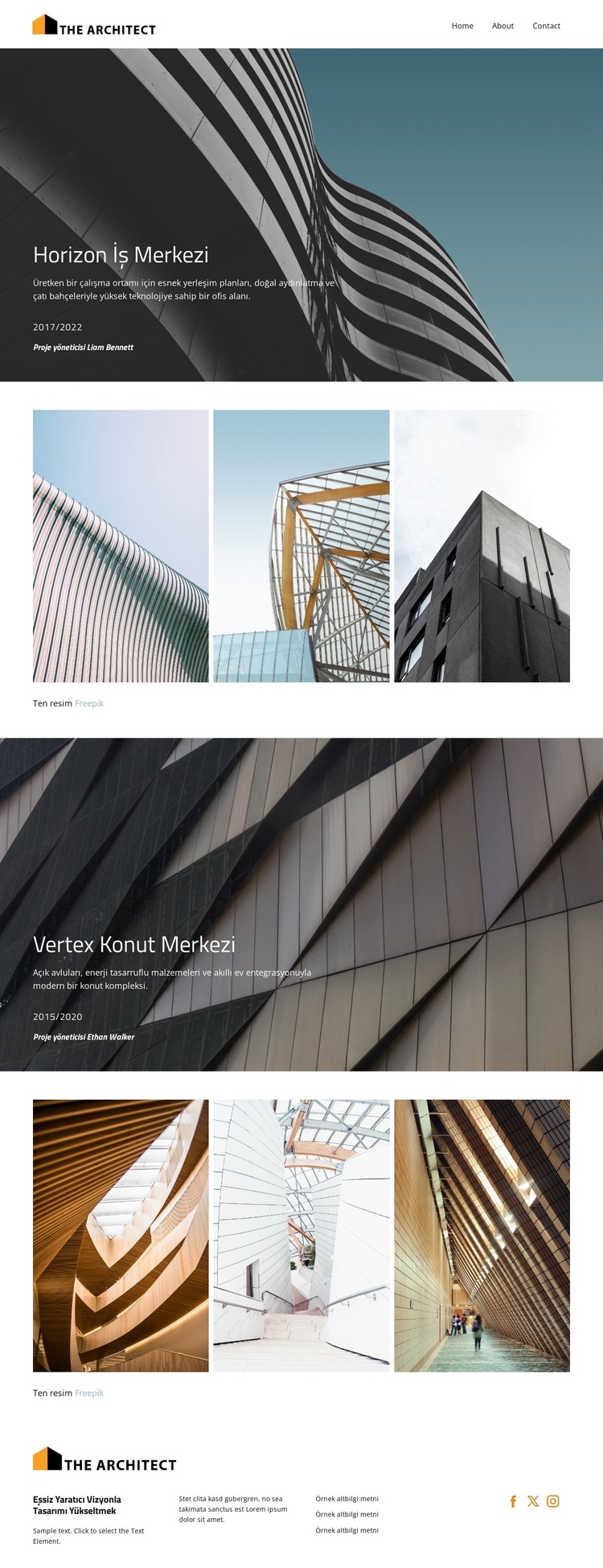 Geleceği Tasarlamak Web Sitesi Şablonu