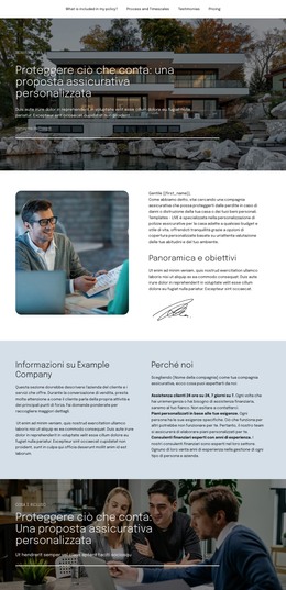 Proposta Assicurativa - Sito Web Di E-Commerce