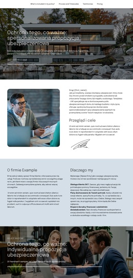 Propozycja Ubezpieczenia - Szablon WordPress