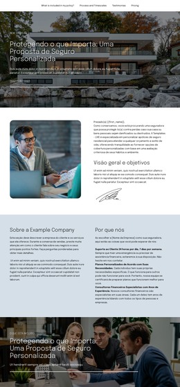 Proposta De Seguro – Site De Comércio Eletrônico