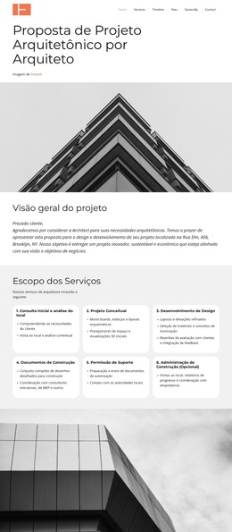 Proposta De Serviços De Arquitetura