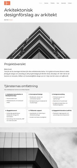 Förslag Till Arkitekttjänster