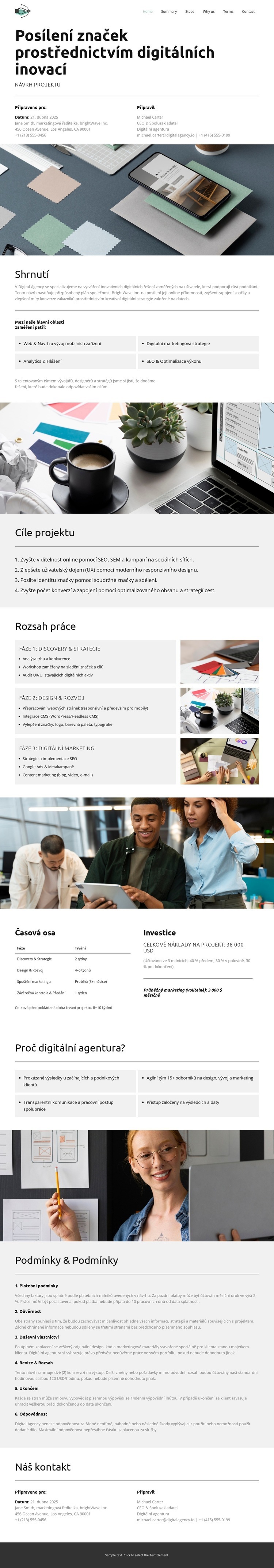Náš digitální návrh Šablona HTML