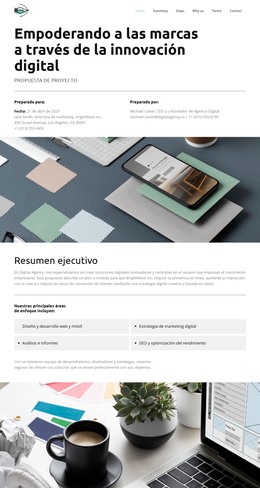 Nuestra Propuesta Digital: Plantilla HTML Sencilla
