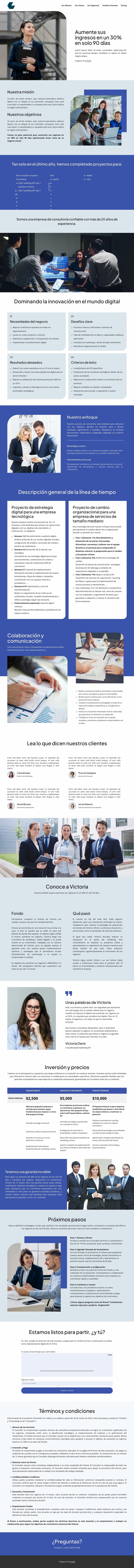 Propuesta de inversión Plantilla Joomla