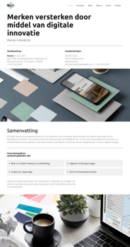 Ons Digitale Voorstel - Responsief Ontwerp
