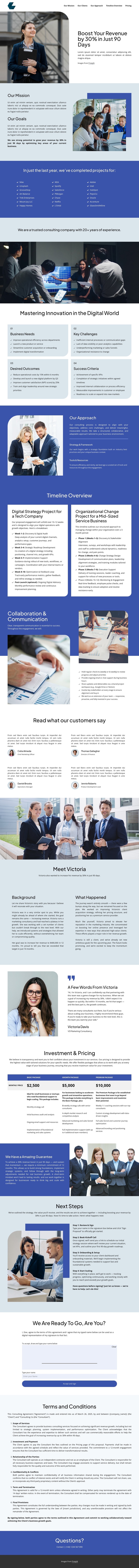 Investment proposal One Page Template