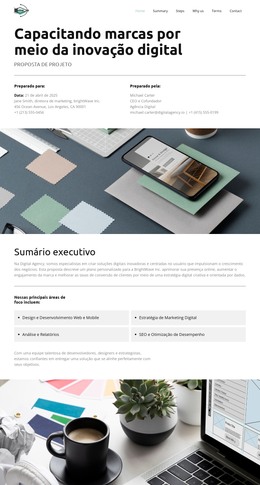 Nossa Proposta Digital - Modelo HTML Simples