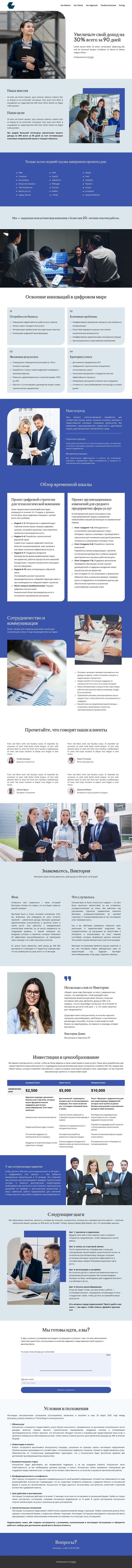 Инвестиционное предложение CSS шаблон