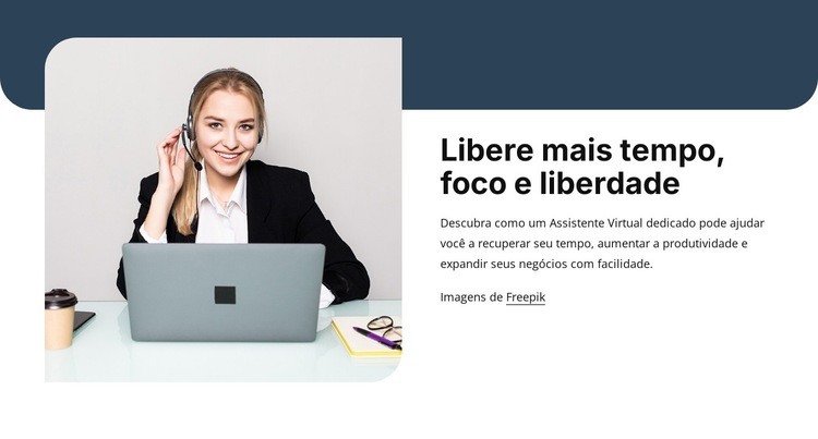 Assistente Virtual para crescimento empresarial Design do site