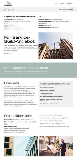Über Skyline Builders – Drag & Drop-WordPress-Theme