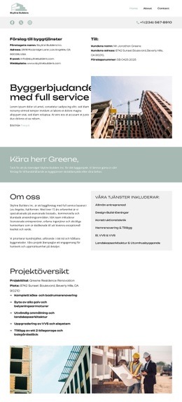 Om Skyline Builders - Målsida