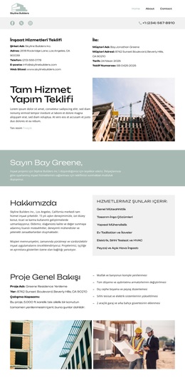 Skyline Builders Hakkında - Sürükle Ve Bırak WordPress Teması