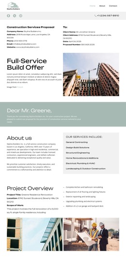 About Skyline Builders - Drag & Drop WordPress Theme