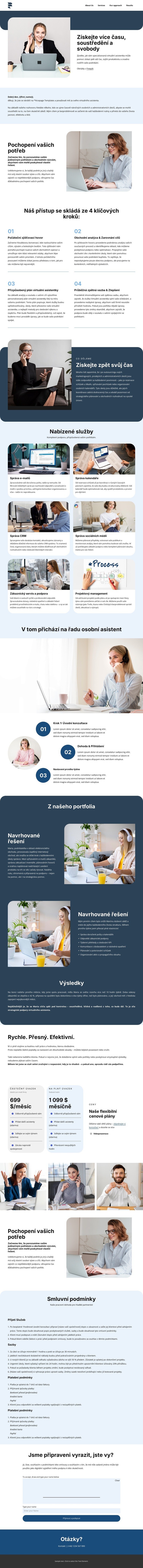 Návrh virtuálního asistenta Šablona HTML