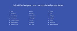 Recently completed projects - CSS Template by Nicepage