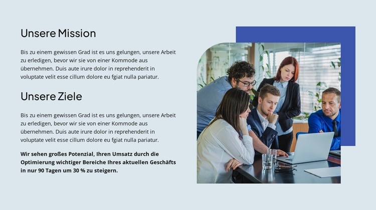 Treffen Sie Ihre vertrauenswürdigen Berater HTML5-Vorlage
