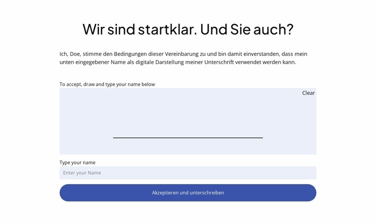 Starten Sie Ihr Beratungsprojekt Vorlage
