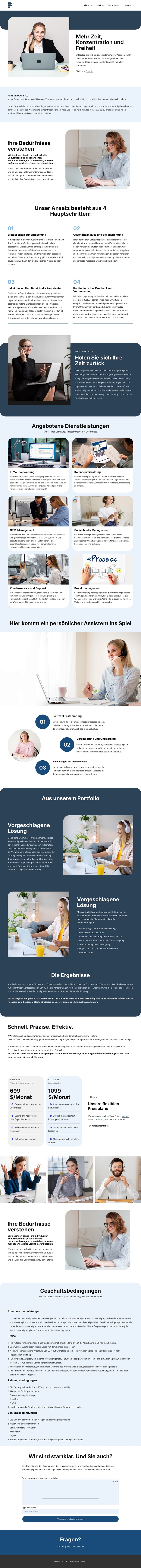 Vorschlag für einen virtuellen Assistenten WordPress-Theme