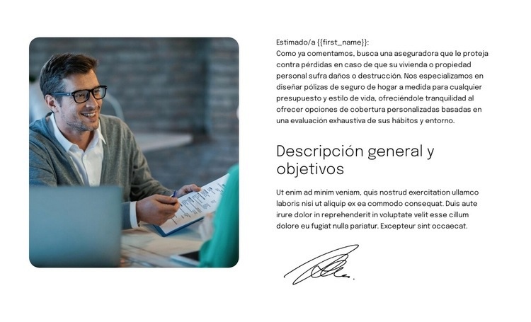 Propuesta de seguro inteligente Diseño de páginas web