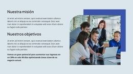 Página De Inicio Del Sitio Web Para Conozca A Sus Asesores De Confianza