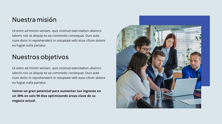 Conozca a sus asesores de confianza Plantilla HTML