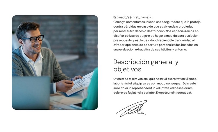 Propuesta de seguro inteligente Plantilla HTML