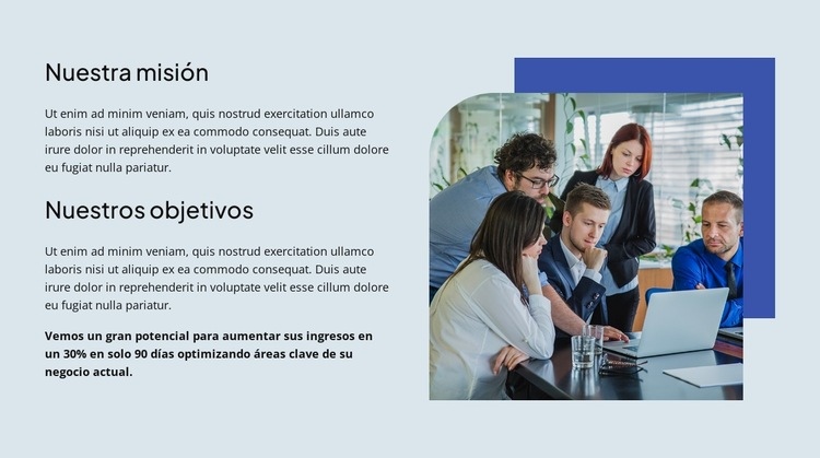 Conozca a sus asesores de confianza Plantilla HTML5