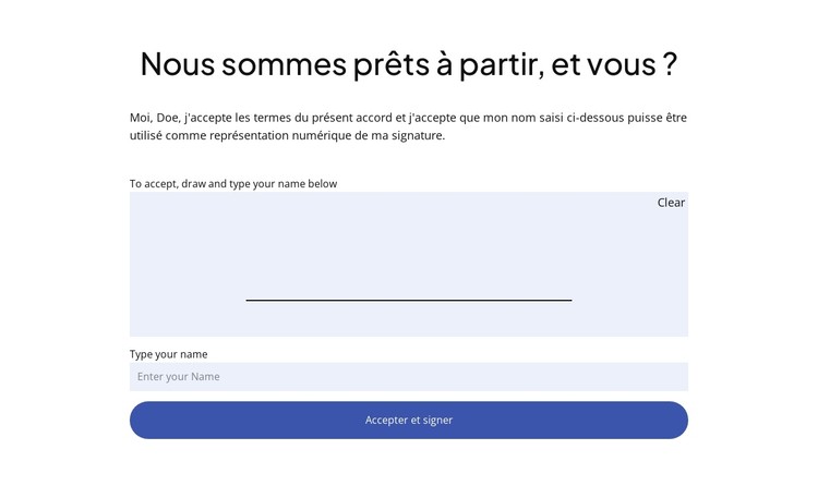 Démarrez votre projet de conseil Modèle CSS