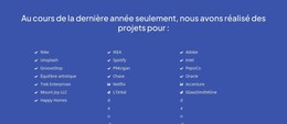 Projets Récemment Terminés