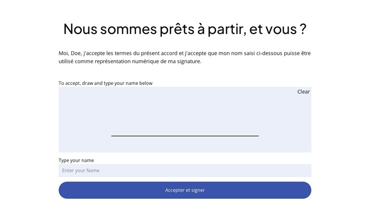 Démarrez votre projet de conseil Modèle de site Web