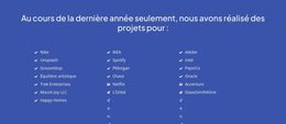 Projets Récemment Terminés