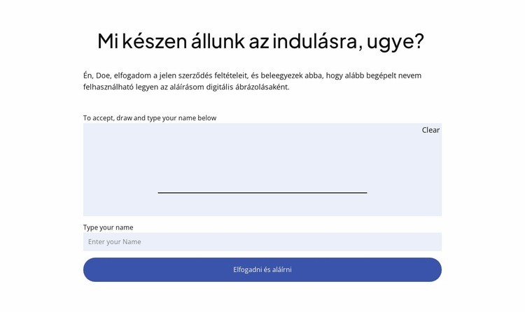 Indítsa el tanácsadási projektjét Sablon