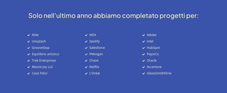 Progetti recentemente completati Progettazione di siti web