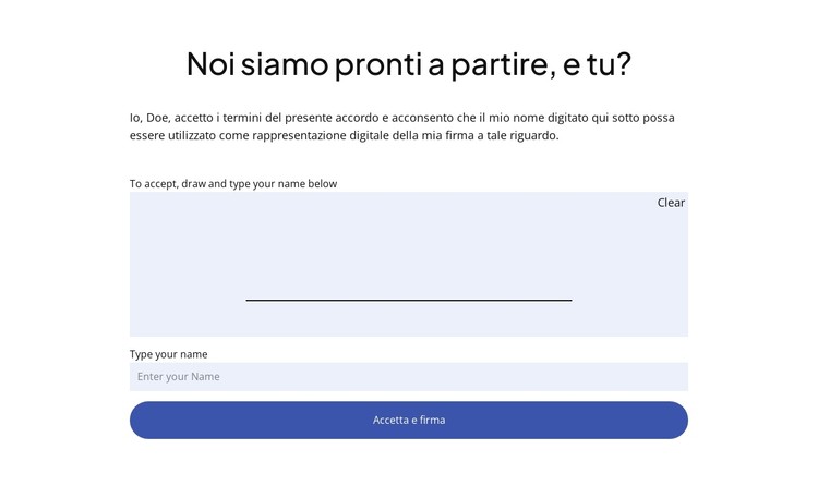 Avvia il tuo progetto di consulenza Modello CSS