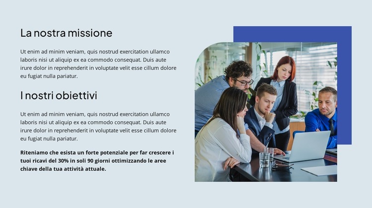 Incontra i tuoi consulenti di fiducia Modello di sito Web