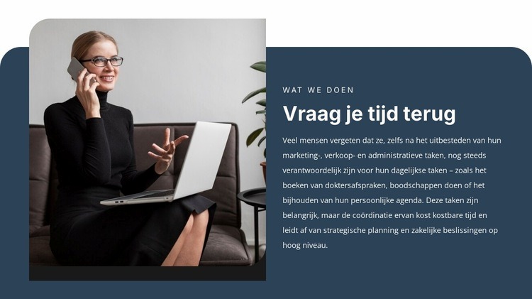 Zakelijke ondersteunende diensten Sjabloon