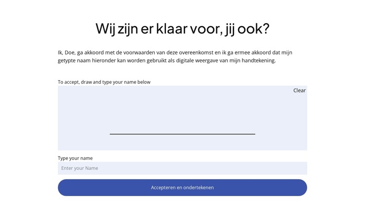 Start uw adviesproject Website sjabloon