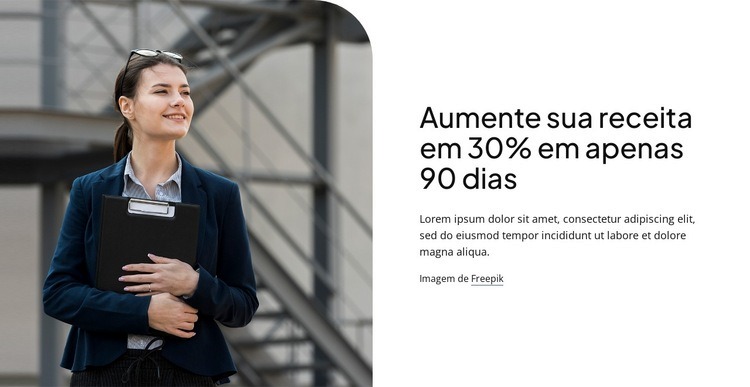 Serviços de consultoria estratégica Landing Page