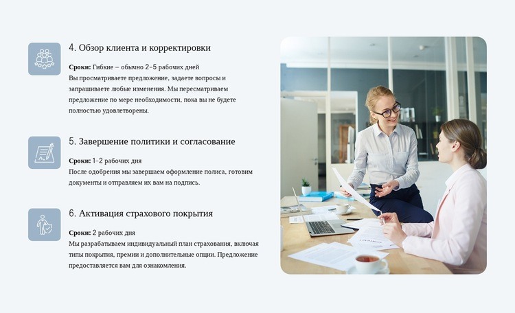 Процесс и сроки Дизайн сайта