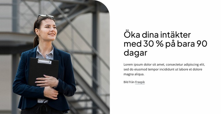 Strategiska konsulttjänster HTML-mall