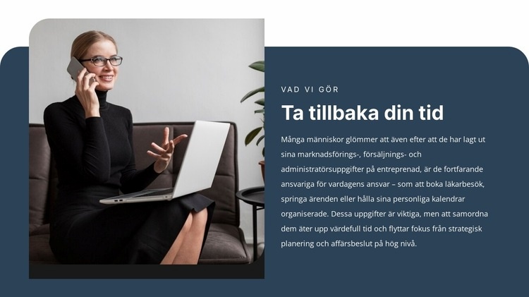 Företagsstödtjänster Mall