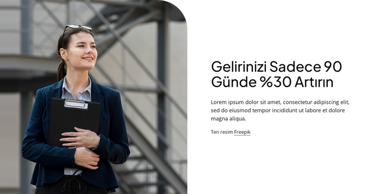 Stratejik danışmanlık hizmetleri Web Sitesi Şablonu