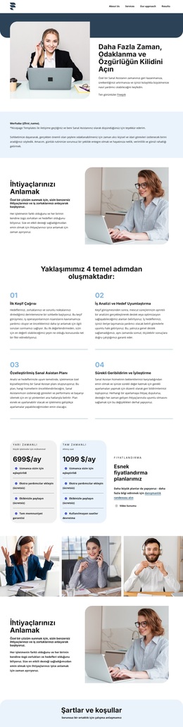 Sanal asistan teklifi WordPress Temaları