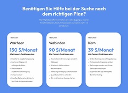 Flexible Pläne Für Jeden Kunden