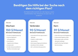 Flexible Pläne Für Jeden Kunden