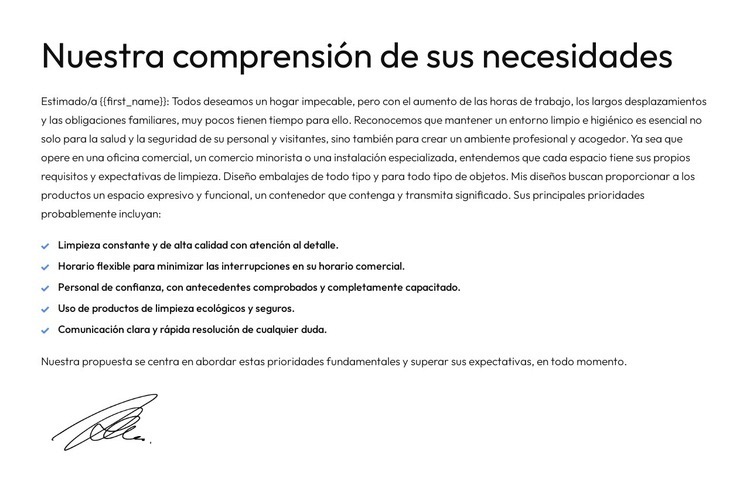 Cotización de consultoría personalizada Plantilla HTML5