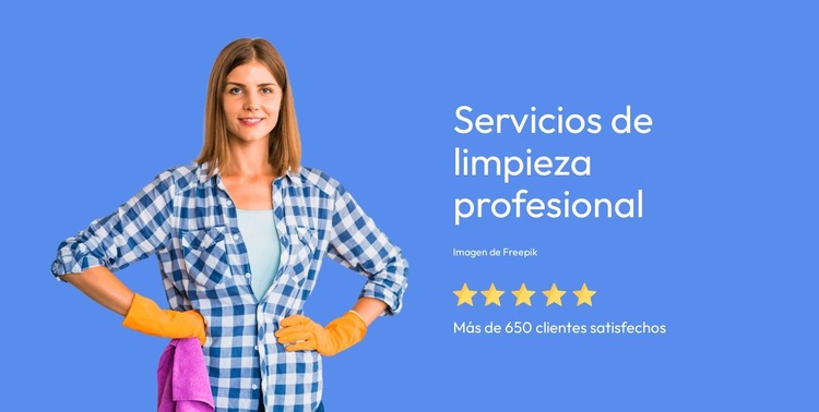 Servicios de limpieza profesional Plantilla Joomla