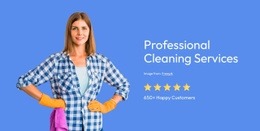 Professional Cleaning Services Html Code Example